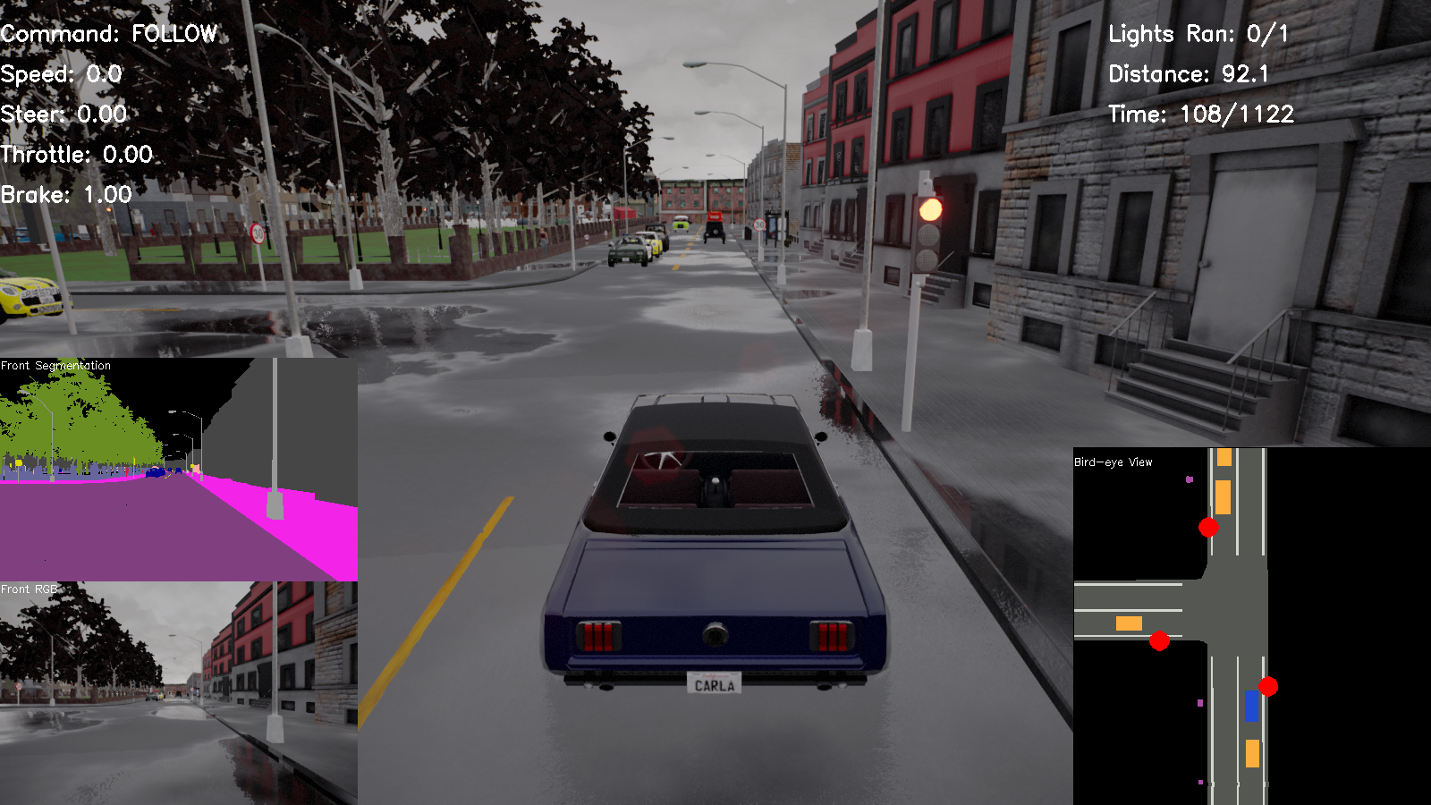 CARLA simulation 1